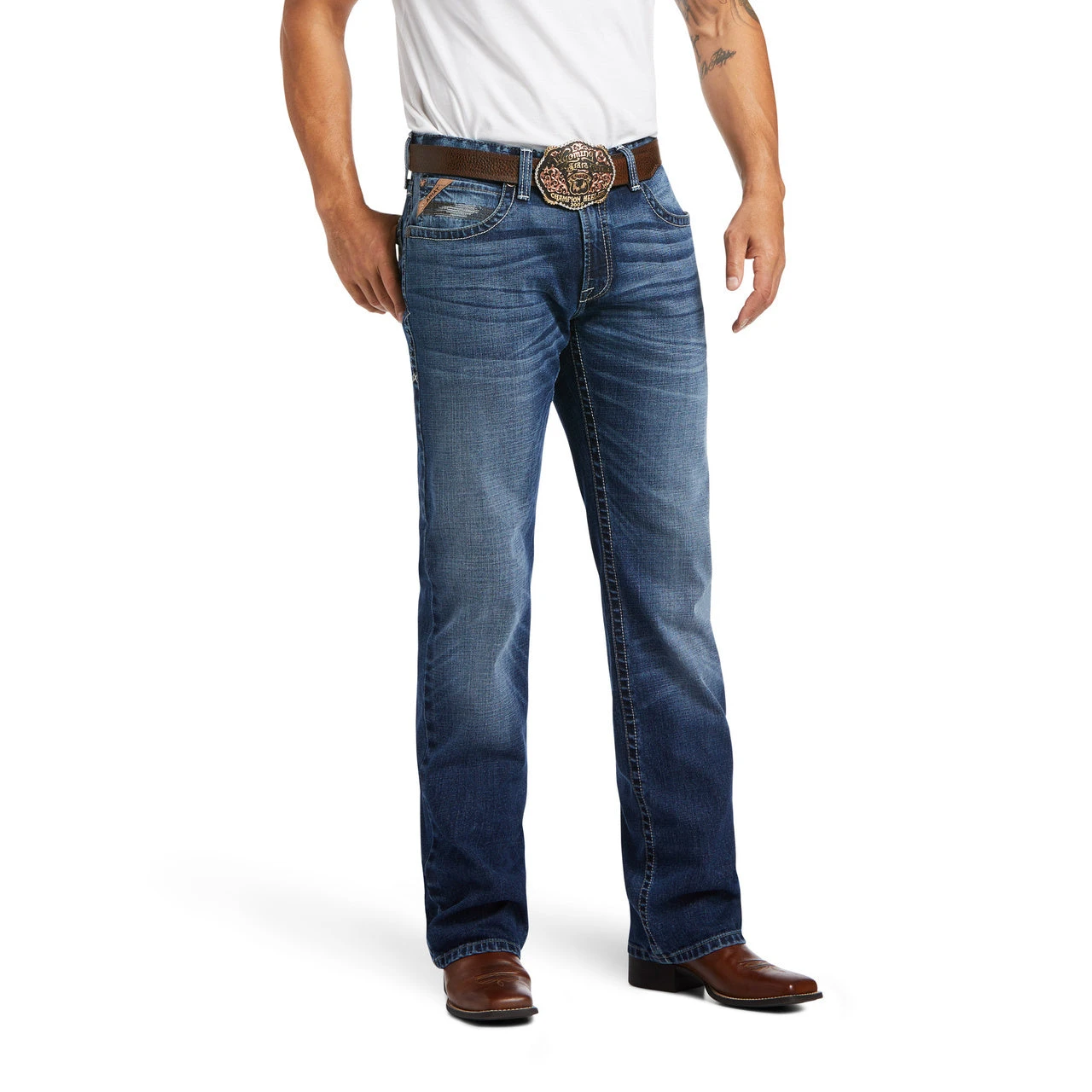 Ariat® Men's M4 Vaquero Low Rise Stretch Boot Cut Jeans 10037970 - Image 3