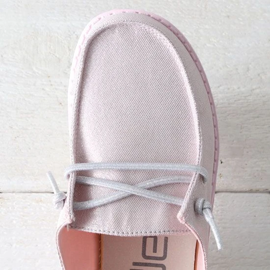 Hey Dude Wendy Youth Sparkling Pink Shoes - Image 4