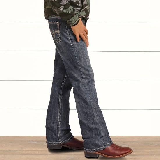 Rock & Roll Denim Boys' Hunter Bootcut Jeans - Image 3