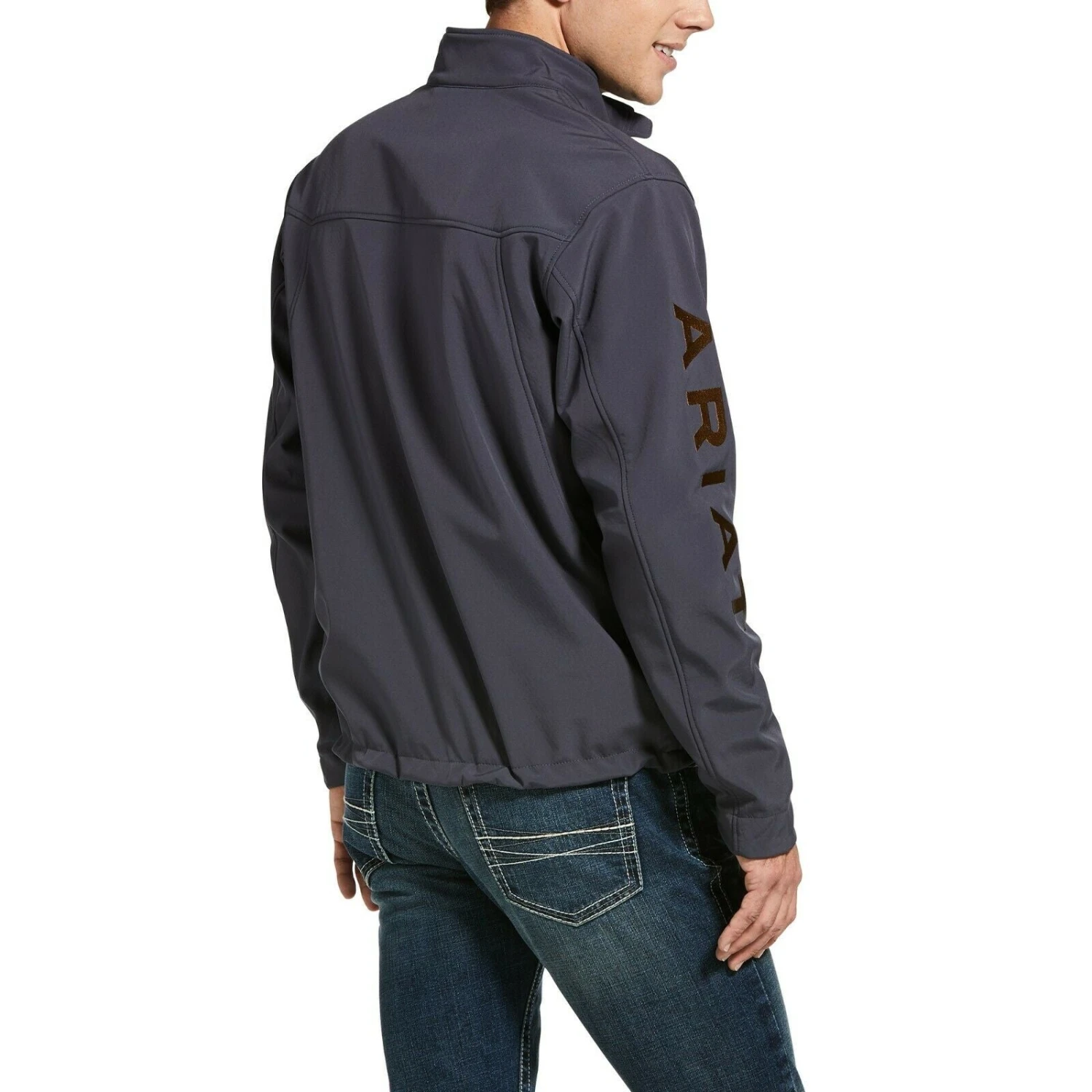 Ariat® Men's New Team Periscope Grey Softshell Jacket 10032688 - Image 2