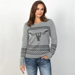 Don't Steer Me Wrong Grey Top