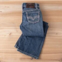 Rock & Roll Denim Boys' Medium Wash Bootcut Jeans