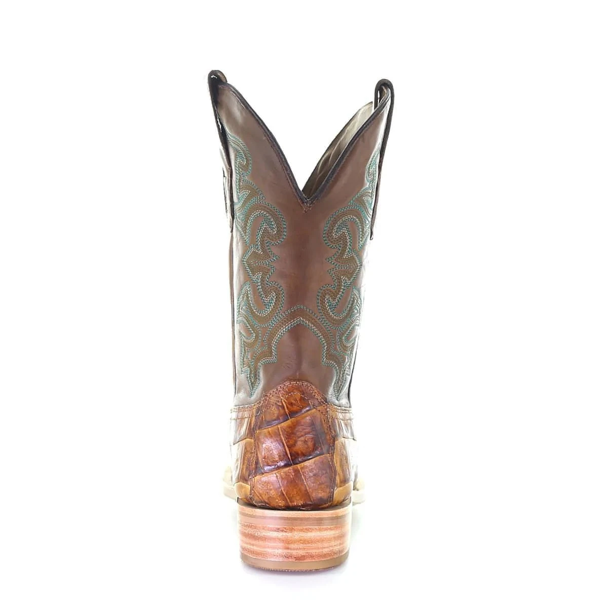 Corral Boots Corral Men's Antique Saddle Caiman Leather Boots A4055 - Image 3