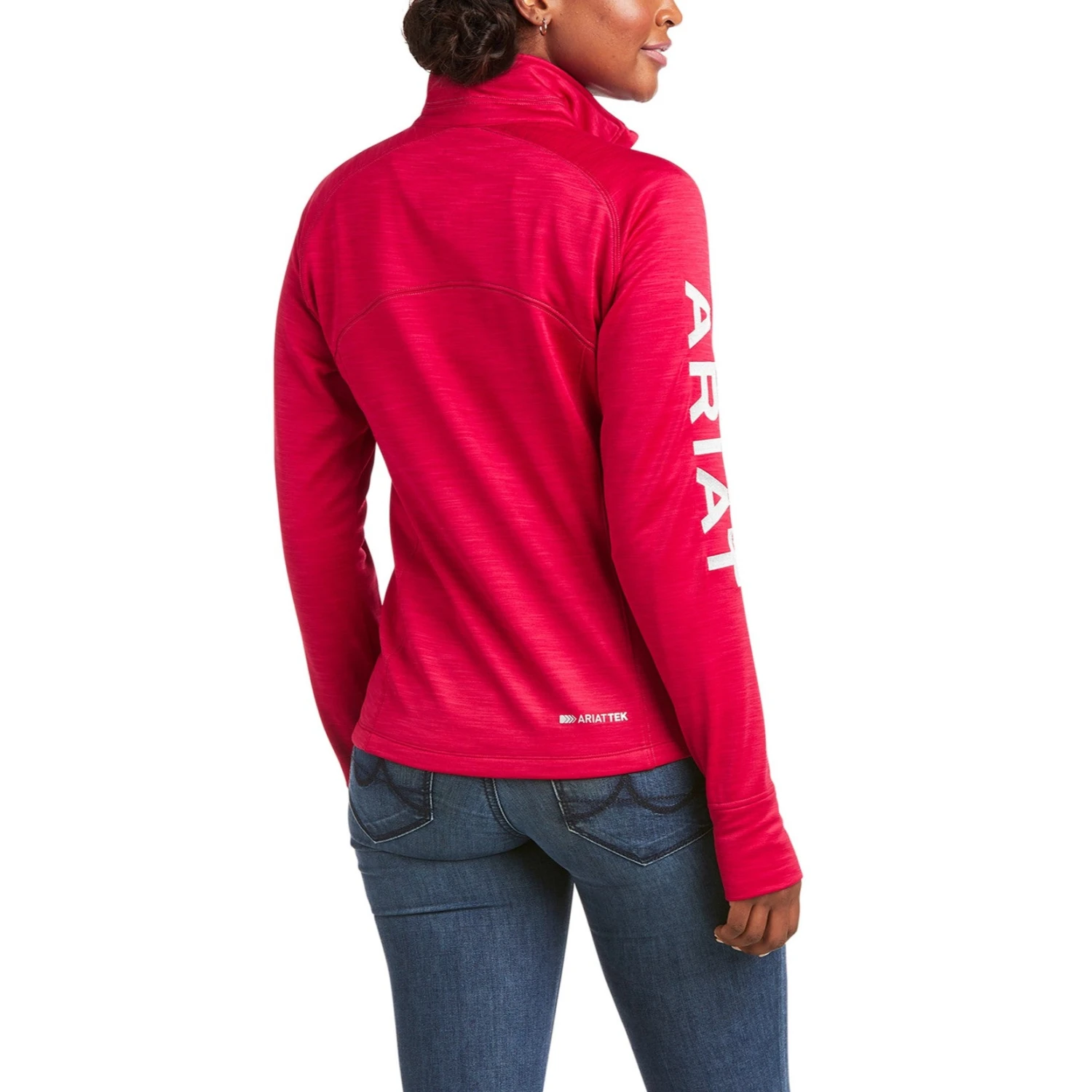 Ariat Ladies TEK Team Half Zip Persian Red Sweatshirt 10037537 - Image 2