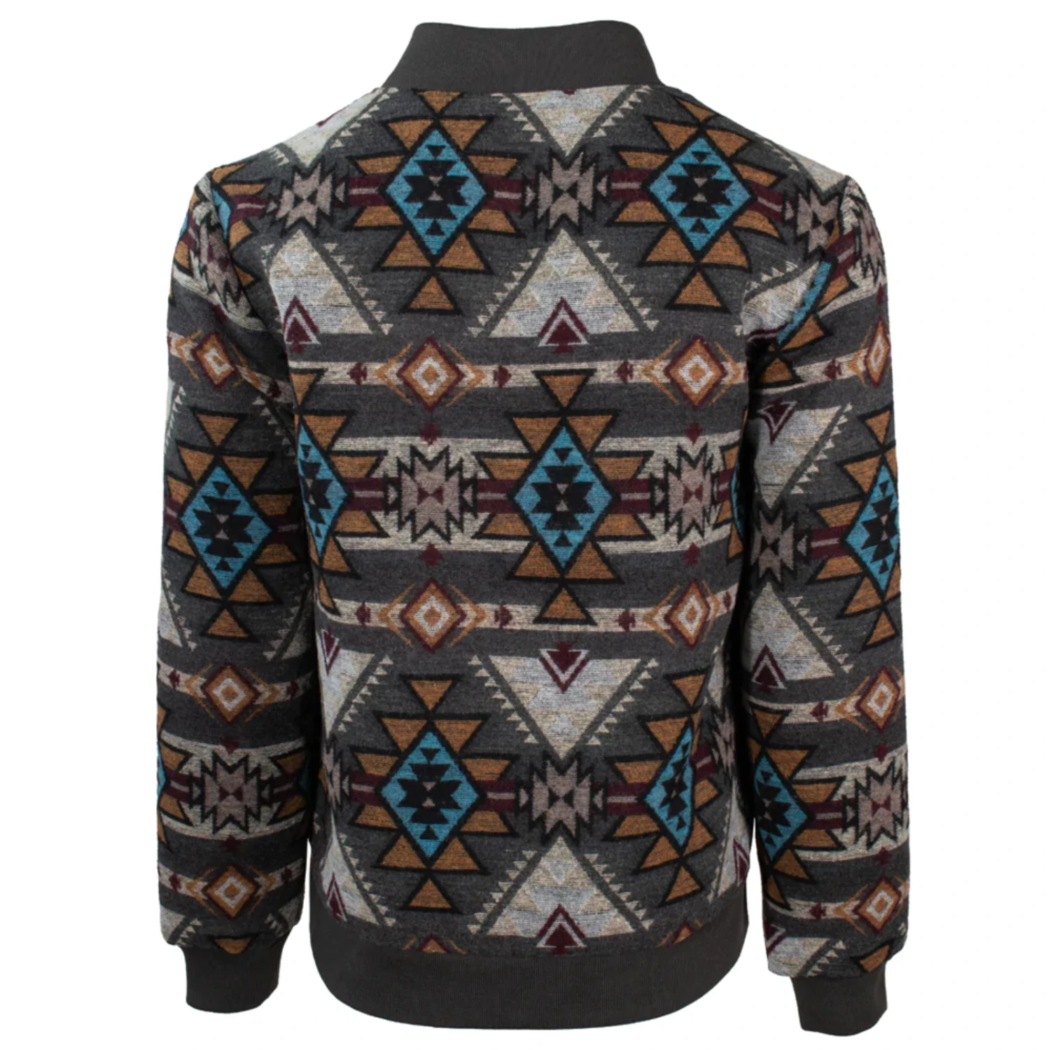Hooey® Men's Aztec Brown Full Zip Bomber Jacket HJ090BRAZ - Image 2