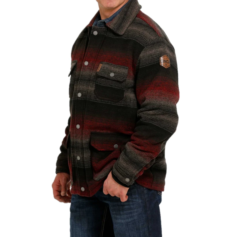 Cinch® Men's Black Striped Frontier Coat MWJ1572001 - Image 3