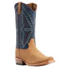 Ariat® Men'sFuturity Showman Dijon Roughout & NavyWestern Boots 10044499