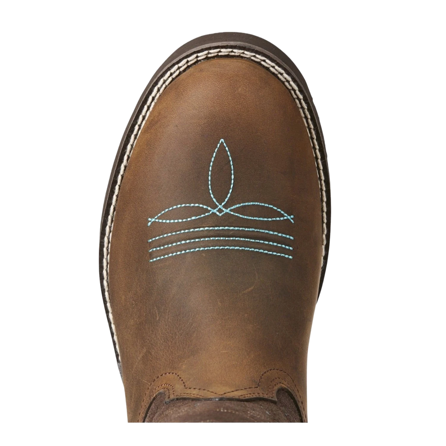 Ariat Ladies Delilah Round Toe Distressed Brown Boots 10021457 - Image 2