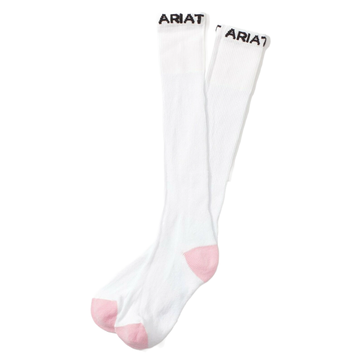 Ariat Ladies 3 Pack White & Pink Over The Calf Socks A2500405
