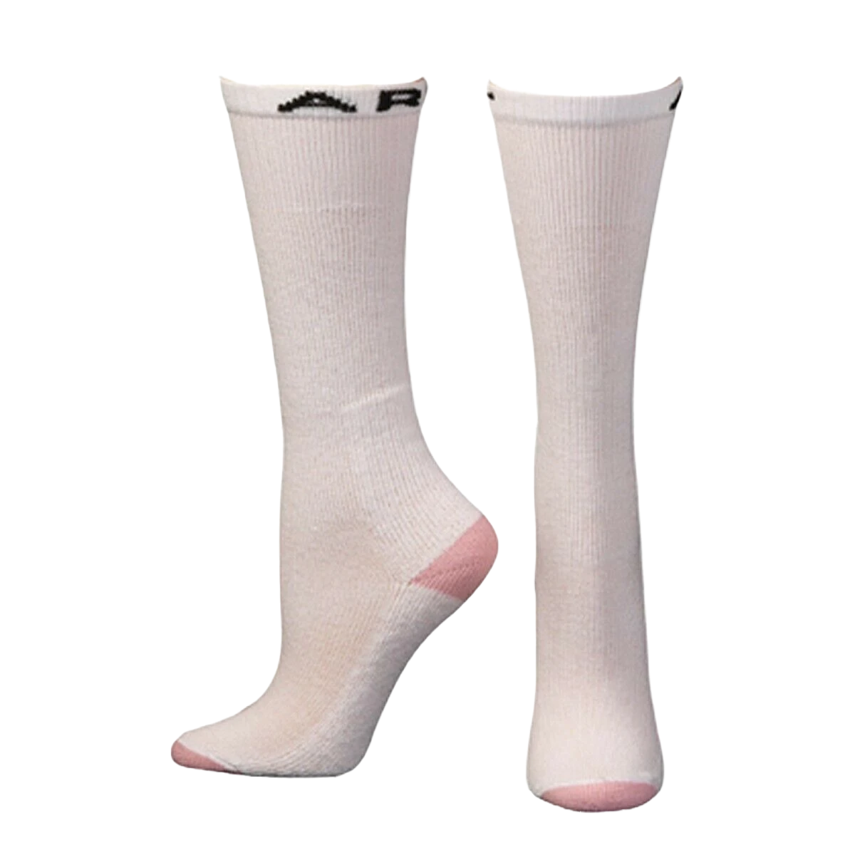Ariat Ladies 3 Pack White & Pink Over The Calf Socks A2500405 - Image 2