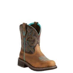 Ariat® Ladies Fatbaby Heritage Distressed Brown & Fudge Boots 10021462