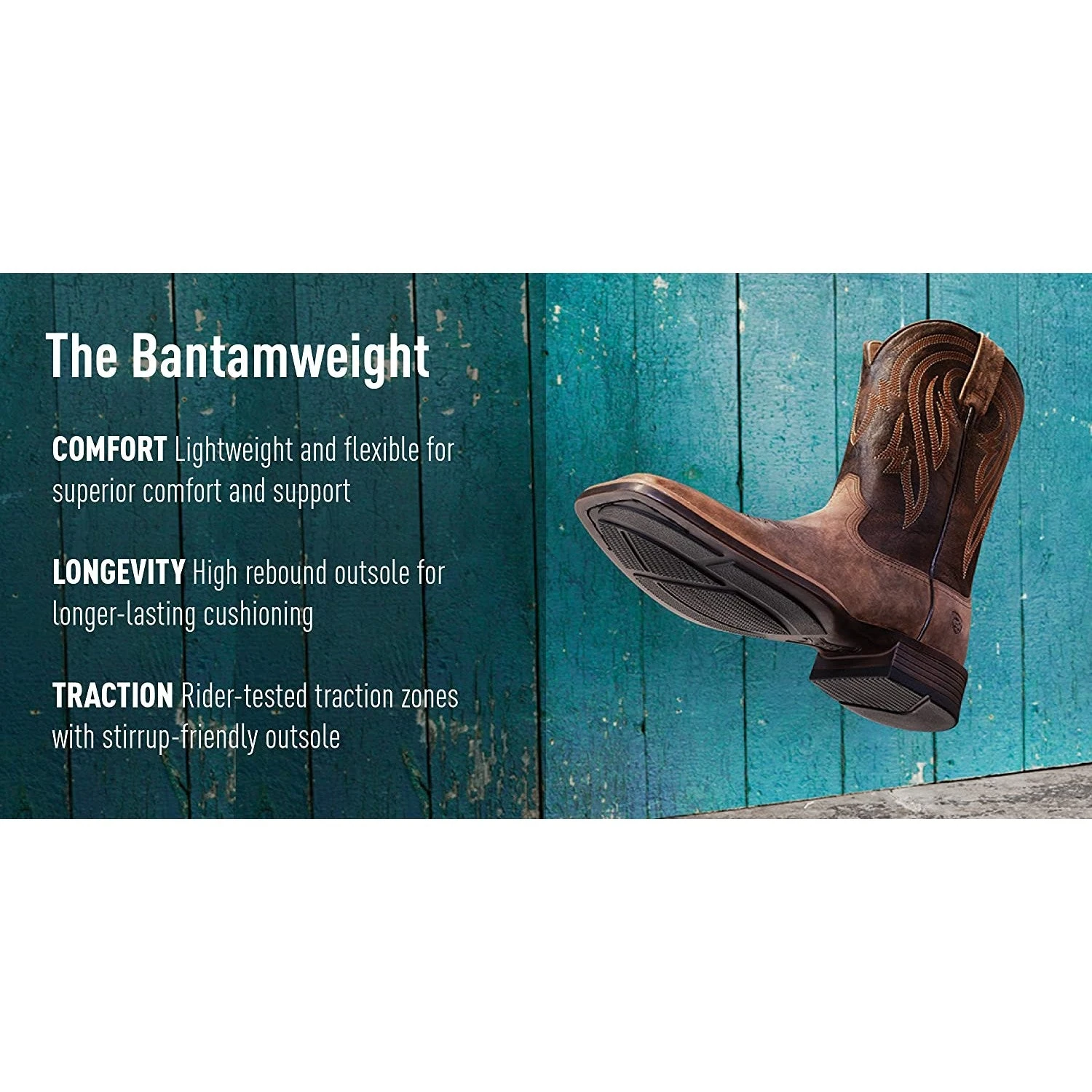 Ariat Ladies Primetime True Black Square Toe Boots 10035934 - Image 6